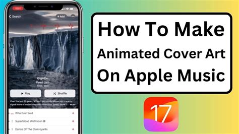 how to get animated cover art on apple music