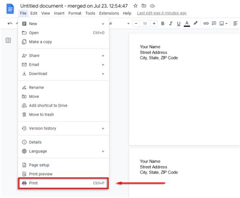 how to print envelopes on google docs and why it's important to keep your documents organized