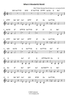 what a wonderful world trumpet sheet music: How can we not be inspired by the simplicity and depth of What a Wonderful World?